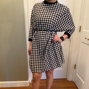 Black/White Checkered Dress